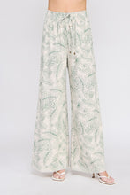 Load image into Gallery viewer, Green Tropics Linen Pants