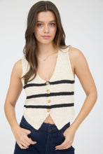 Load image into Gallery viewer, Line Up Sweater Vest