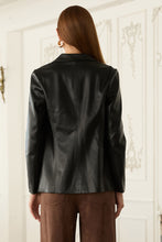 Load image into Gallery viewer, Classy Winter Faux Leather BLazer