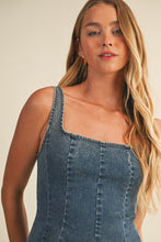 Load image into Gallery viewer, Rock The Night In Denim Mini Dress
