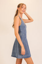 Load image into Gallery viewer, Denim Flare Mini Dress