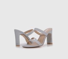 Load image into Gallery viewer, Selena Strap Heels Silver
