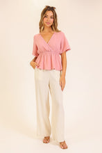 Load image into Gallery viewer, Delicate Touch Peplum Top