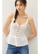 Load image into Gallery viewer, Luxe Peplum Tank Top