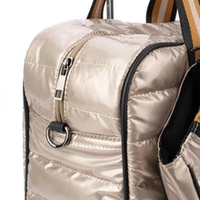 Load image into Gallery viewer, Judy Puffer Pickle Ball Tote Beige