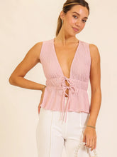 Load image into Gallery viewer, Blush Babe Tie Top