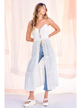 Load image into Gallery viewer, Eyelet Long Cami