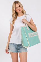 Load image into Gallery viewer, Summer Beach Fringe Tote Bag