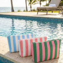 Load image into Gallery viewer, Striped Terry Pouch