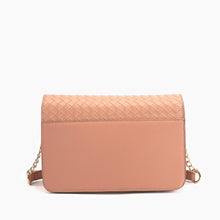 Load image into Gallery viewer, Haven Flap Woven Crossbody Bag Coral