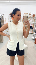 Load image into Gallery viewer, Creamy Button Down Sweater Vest