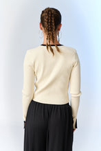 Load image into Gallery viewer, Aria Rib-Knit Top White