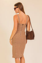 Load image into Gallery viewer, Nashville Nights Denim Dress Mocha