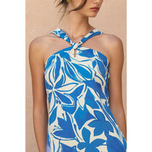 Load image into Gallery viewer, Mykonos Knot Halter Mini Dress
