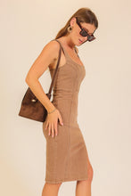 Load image into Gallery viewer, Nashville Nights Denim Dress Mocha