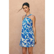 Load image into Gallery viewer, Mykonos Knot Halter Mini Dress