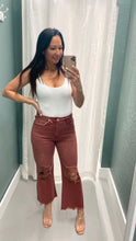 Load image into Gallery viewer, 90's Vintage Crop Flare Rust
