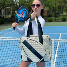 Load image into Gallery viewer, Judy Pickle Ball Tote Pearl White