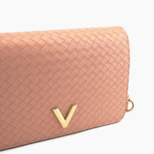 Load image into Gallery viewer, Haven Flap Woven Crossbody Bag Coral