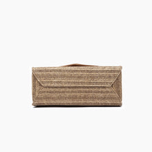 Load image into Gallery viewer, Coastal Straw Envelope Crossbody Bag Beige