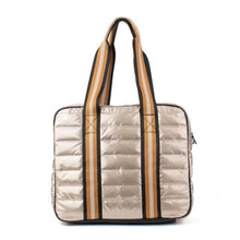 Load image into Gallery viewer, Judy Puffer Pickle Ball Tote Beige