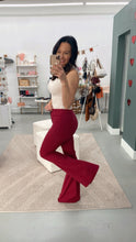 Load image into Gallery viewer, Joleen Bell Bottom Pants Burgundy
