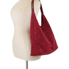 Load image into Gallery viewer, Faux Suede 2 in 1 Hobo Bag