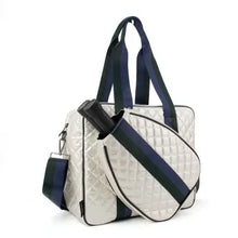Load image into Gallery viewer, Judy Pickle Ball Tote Pearl White