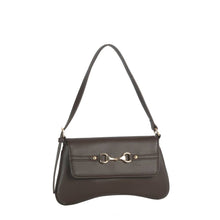 Load image into Gallery viewer, Horsebit Curved Baguette Shoulder Bag