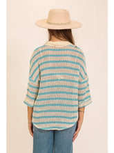 Load image into Gallery viewer, Oceanside Stipe Knit Top