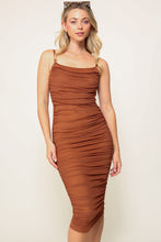 Load image into Gallery viewer, Chic Touch Midi Dress Mocha