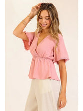 Load image into Gallery viewer, Delicate Touch Peplum Top
