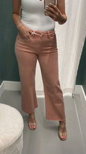 Load image into Gallery viewer, Olivia Crop Wide Leg Jean Blush