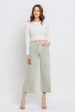 Load image into Gallery viewer, Olivia Crop Wide Leg Jean Sage
