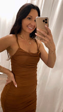 Load image into Gallery viewer, Chic Touch Midi Dress Mocha