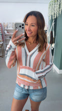 Load image into Gallery viewer, Roxanna Striped Pullover Orange