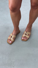 Load image into Gallery viewer, Buckle Up Sandals Raffia