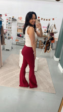 Load image into Gallery viewer, Joleen Bell Bottom Pants Burgundy