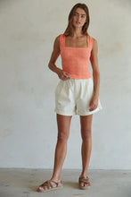 Load image into Gallery viewer, Lilly Square Neck Tank Coral O/S