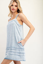 Load image into Gallery viewer, Snow Washed Tencel Mini Dress