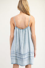Load image into Gallery viewer, Snow Washed Tencel Mini Dress