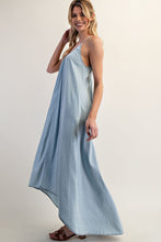 Load image into Gallery viewer, Sleeveless Chambray High-Low Dress