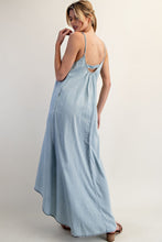 Load image into Gallery viewer, Sleeveless Chambray High-Low Dress