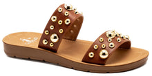 Load image into Gallery viewer, Dome Sandals Cognac
