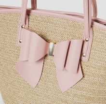 Load image into Gallery viewer, Veronica Polka Straw Tote