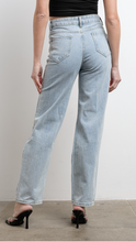 Load image into Gallery viewer, Rhinestone Cut Out Jeans