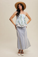 Load image into Gallery viewer, Garden Lace Peplum Top
