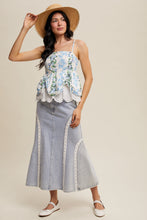 Load image into Gallery viewer, Garden Lace Peplum Top