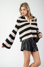 Load image into Gallery viewer, Belle Stripe Sweater Top