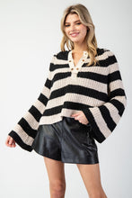 Load image into Gallery viewer, Belle Stripe Sweater Top